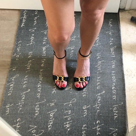 Unisa | Leather gold chain sandals - Picture 6 of 11